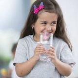 girl drinking water