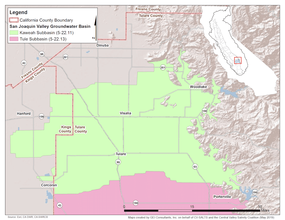 kaweah map