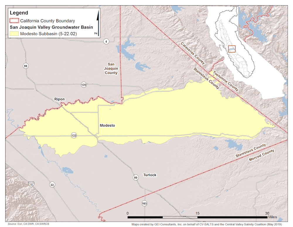 modesto map