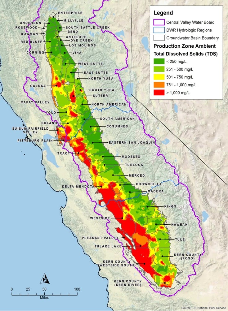 Production Zone Ambient Total Dissolved Solids (TDS) Map